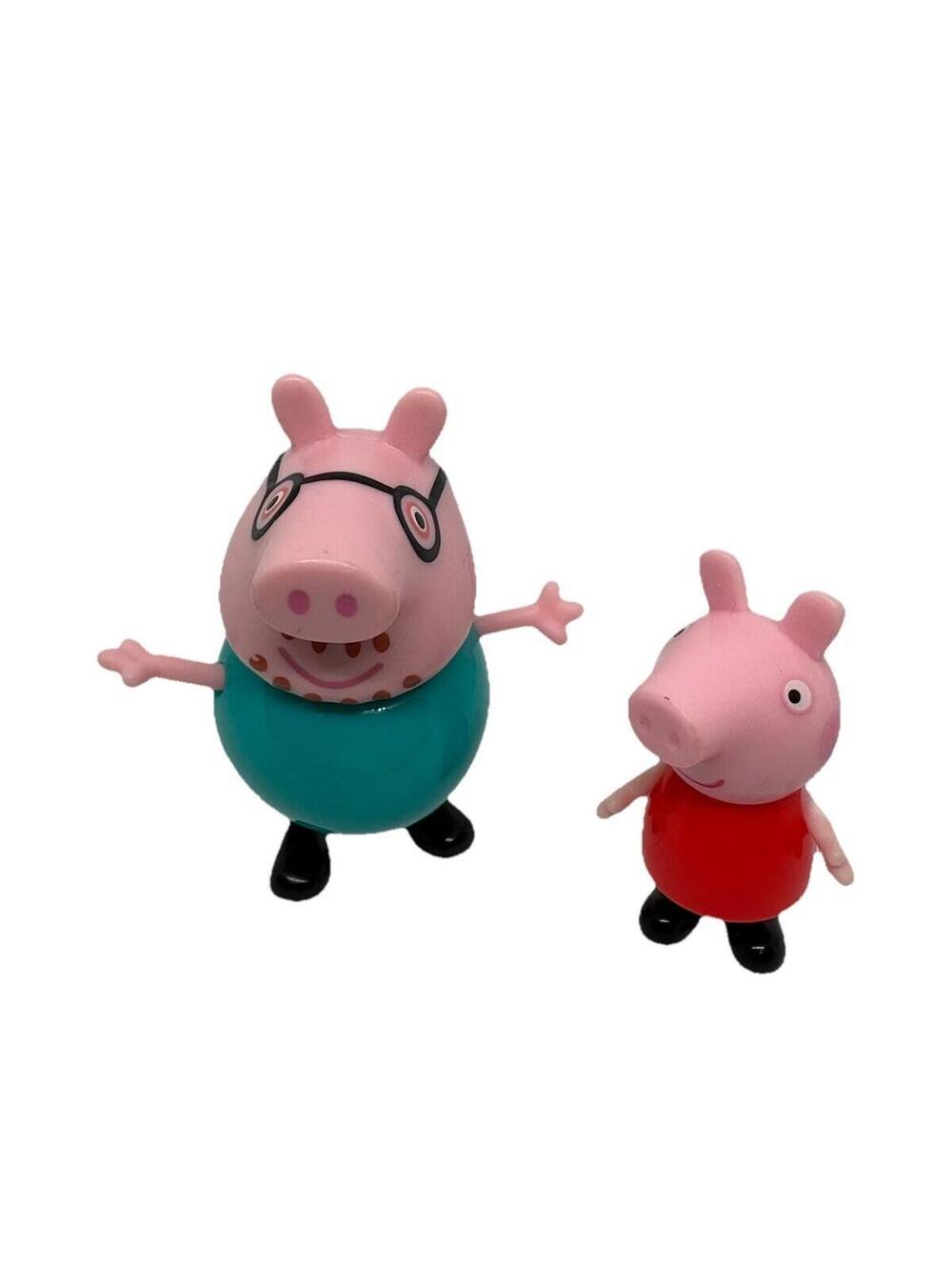 Peppa Pig DADDY MR. PIG 2003 JAZWARES 3" Action Figure Father Dad and Daughter
